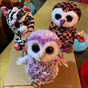3 beanie brand new Ty beanie babies!